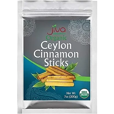 Jiva Organics Ceylon Cinnamon Sticks (Round) (7 oz bag)