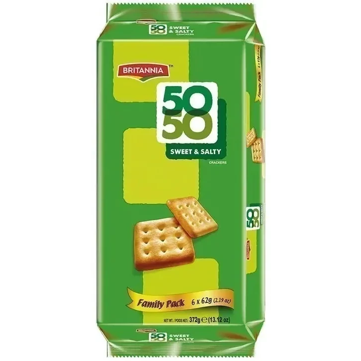 Britannia 50-50 Seet & Salty Crackers - Family Pack (13.12 oz pack)