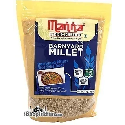 Manna Pearled Barnyard Millet - 1 kg (2.2 lbs bag)