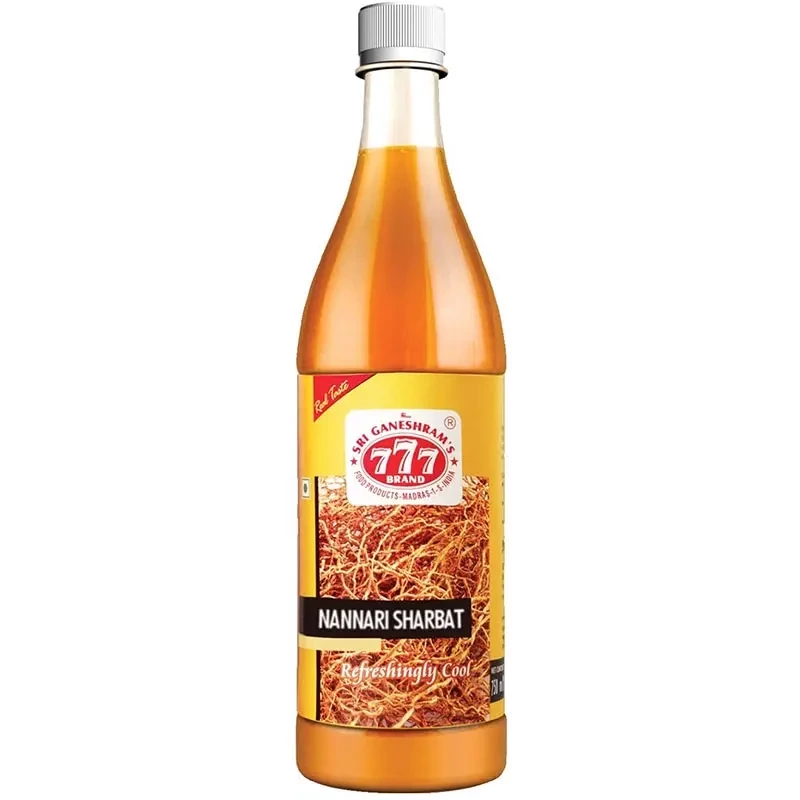 777 Nannari Sharbat (Sarasaparilla Syrup) (750 ml bottle)