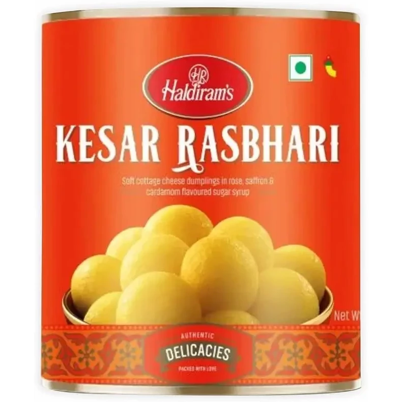 Haldiram's Kesar Rasbhari (2.2 lbs can)