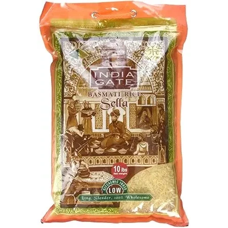 India Gate Parboiled Basmati Rice - Golden Sella - 10 lbs (10 lbs bag)