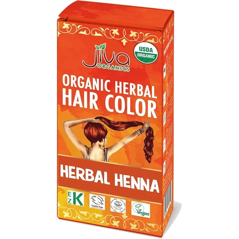 Jiva Organics Herbal Henna Hair Color (3.5 oz box)