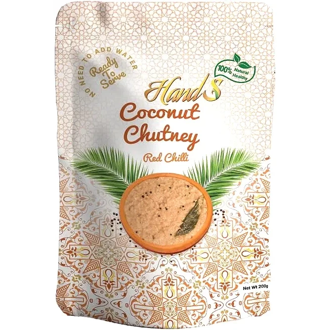 HandS Coconut Chutney ith Red Chilli (7 Oz Pack)