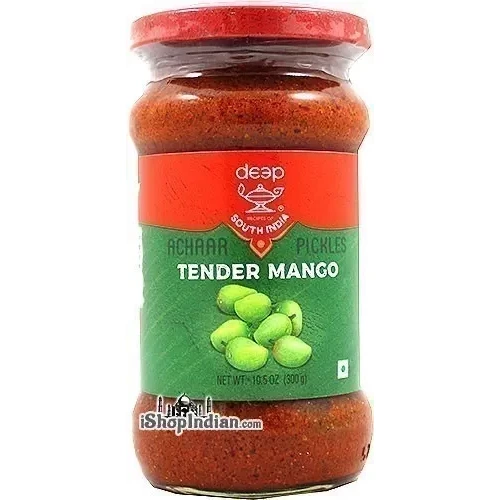 Deep South India Tender Mango (Vadu) Pickle (300 gm bottle)