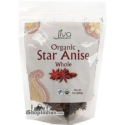 Jiva Organics Star Anise Whole (7 oz bag)