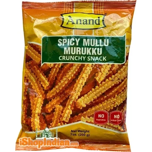 Anand Spicy Mullu Murukku (7 oz bag)