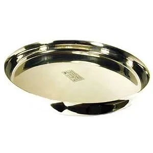 Stainless Steel Rimmed Plate (thali) - 12  idth