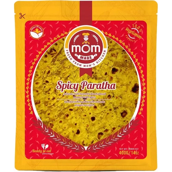 Mom Made Spicy Paratha - 4 pcs (14 oz pack)