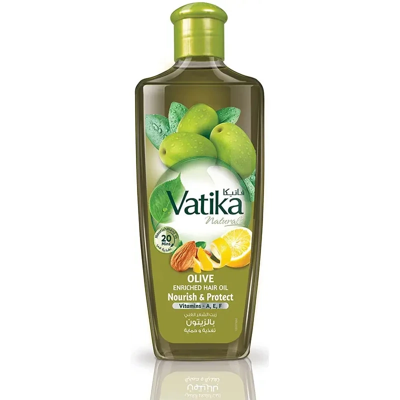 Dabur Vatika Enriched Olive Hair Oil (Nourish & Protect) (300 ml bottle)