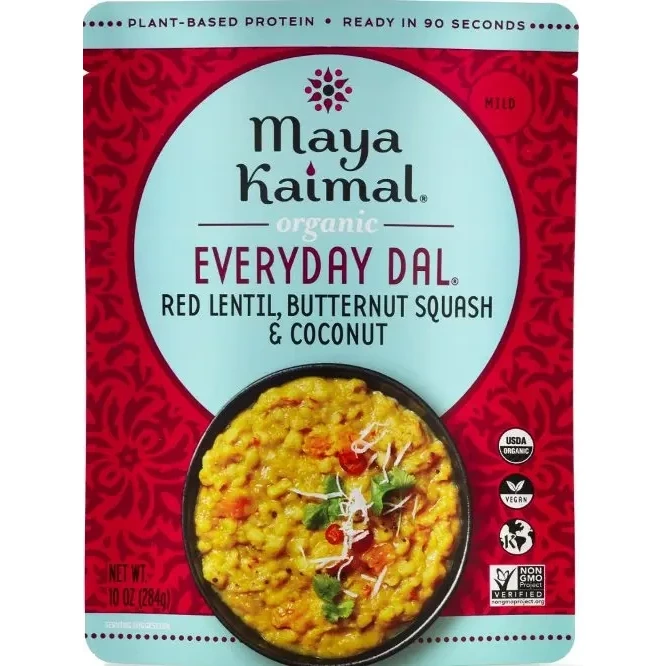 Maya Kaimal Organic Everyday Dal - Red Lentil + Butternut Squash + Coconut (10 oz pouch)