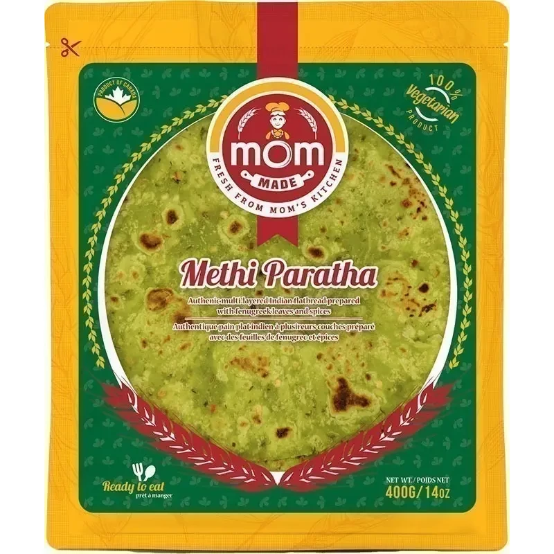 Mom Made Methi Paratha - 4 pcs (14 oz pack)