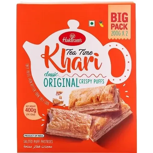 Haldiram's Tea Time Khari (Puff Pastry) Classic Original - 14 oz (14 oz box)