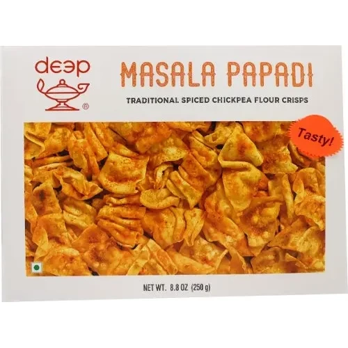 Deep Masala Papadi - Spicy Chickpea Flour Crisps (8.8 oz box)