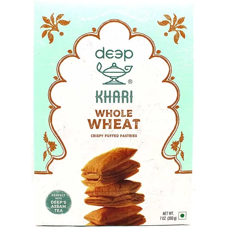 Deep Khari Biscuits (Puff Pastry) - Whole Wheat (7 oz box)