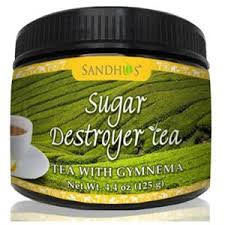 Sugar Destroyer Tea (Tea ith Gymnema for healthy blood sugar) (4.4 oz jar)