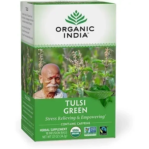 Organic India Tulsi Green Tea (18 tea bags)