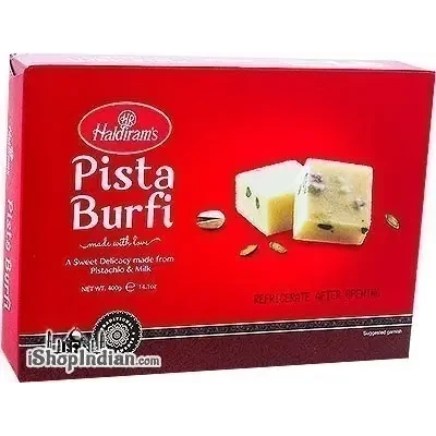 Haldiram's Fresh Pista Burfi (14 oz box)