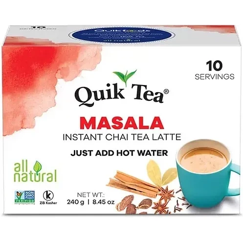 Quik Tea - Instant Masala Chai (10 Pack) (10 box sachets)