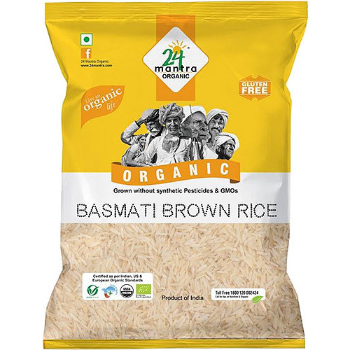 24 Mantra Organic Brown Basmati Rice (2 lbs bag)