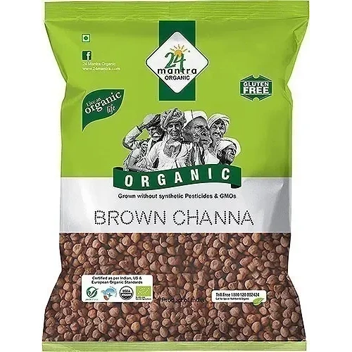 24 Mantra Organic Kala Chana / Brown Chickpeas - 2 lbs (2 lbs bag)