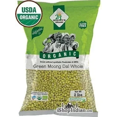 24 Mantra Organic Moong Whole (Mung Beans) - 2 lbs (2 lbs bag)