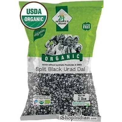 24 Mantra Organic Urad Black Split (2 lbs bag)