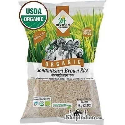 24 Mantra Organic Bron Sona Masoori Rice - 2.2 lbs (2.2 lbs bag)