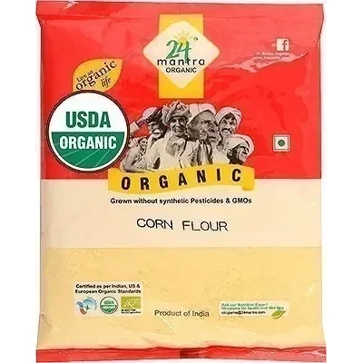 24 Mantra Organic Corn Flour (Maize Atta) (4 lbs bag)