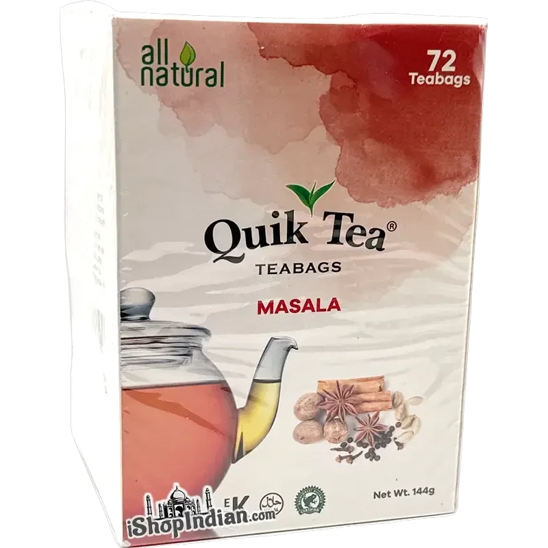 Quik Tea Masala Tea Bags - 72 ct (72 Tea Bags)