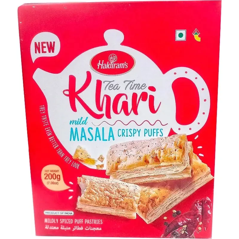 Haldiram's Tea Time Khari (Puff Pastry) Masala - 7 oz (7 oz box)