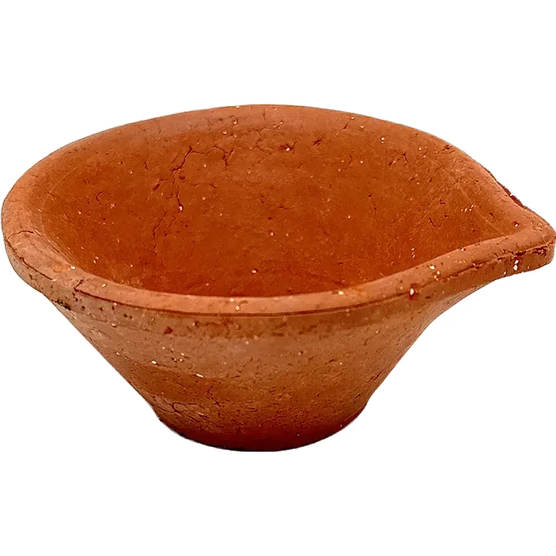 Plain Clay Diyas (Medium- 3 ) - 6 Pack (6 diyas)