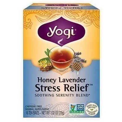 Yogi Honey Lavender Stress Relief Tea (16 tea bags)