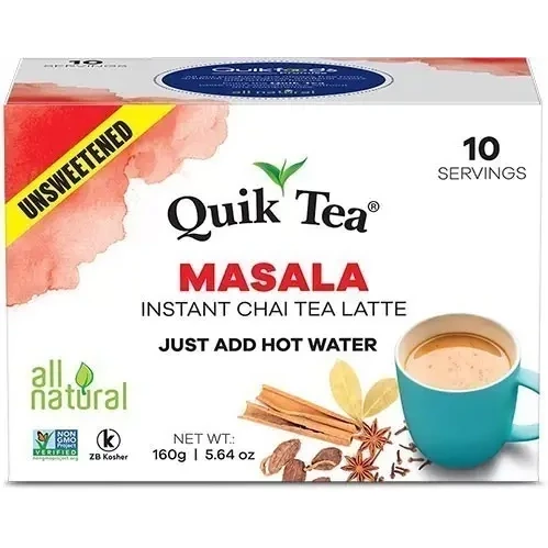 Quik Tea - Instant Masala Chai (10 Pack) - Unseetened (10 sachets)