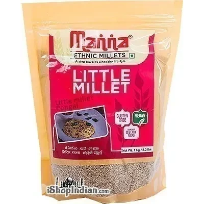 Manna Pearled Little Millet - 1 kg (2.2 lbs bag)