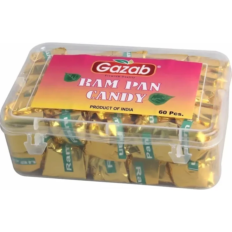 Gazab Ram Pan Candy - 60 pcs (21.9 oz box)