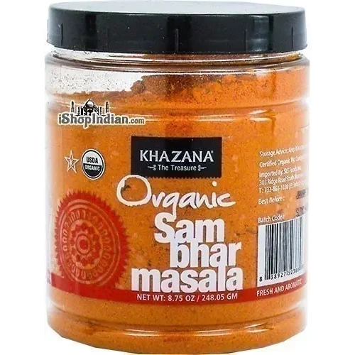 Khazana Organic Sambhar Masala (8.75 oz jar)