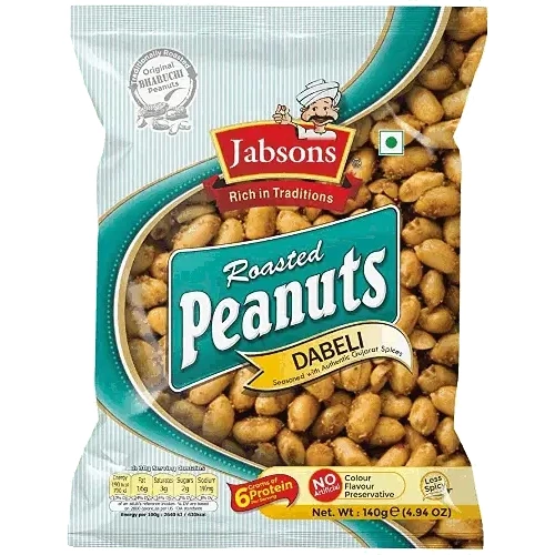 Jabsons Roasted Peanuts - Dabeli (140 gm pack)