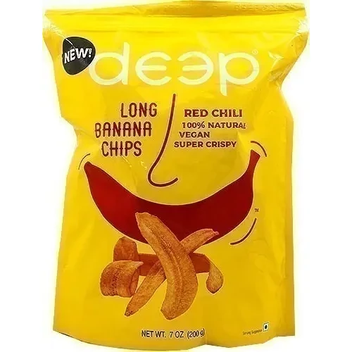 Deep Long Banana Chips - Red Chiili (7 oz bag)