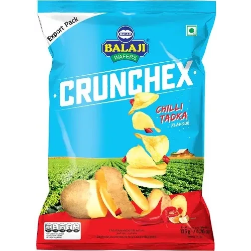 Balaji Crunchex Potato Chips - Chilli Tadka Flavour (135 gm pack)