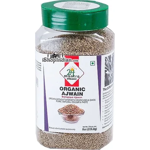 24 Mantra Organic Ajain Seeds - 8 oz jar (8 oz bottle)