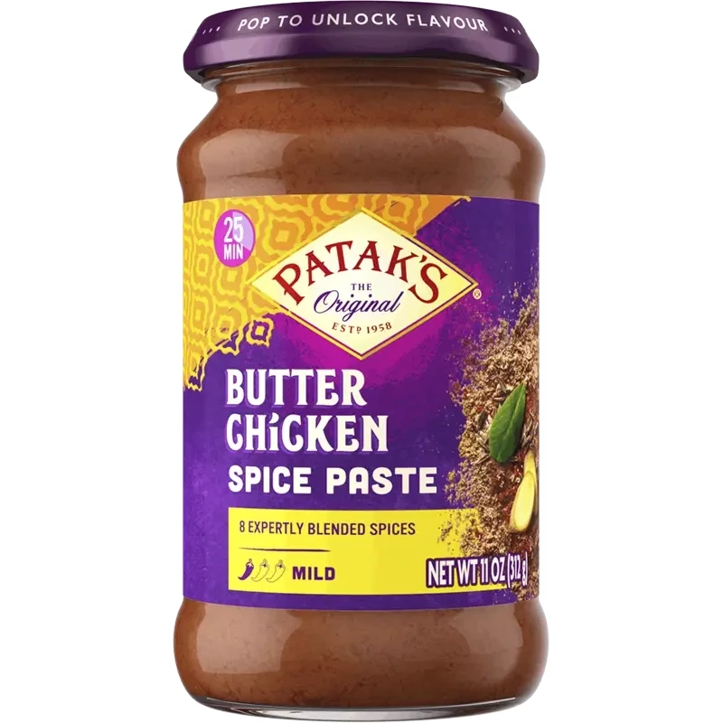 Patak's Butter Chicken Curry Paste (10 oz bottle)