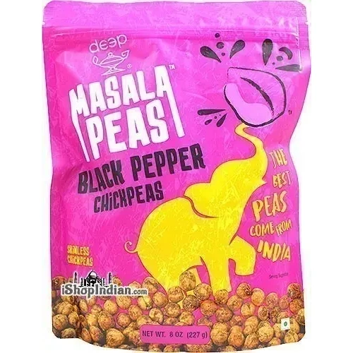 Deep Masala Peas - Black Pepper Chickpeas (8 oz bag)