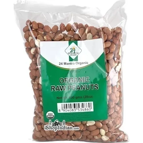 24 Mantra Organic Ra Peanuts (800 gm bag)