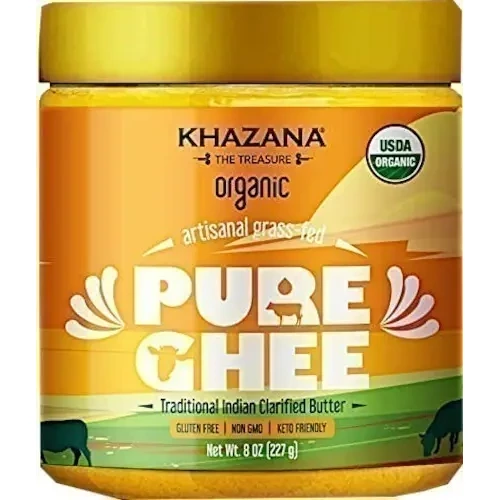 Khazana Organic Pure Ghee - 8 oz (8 oz jar)