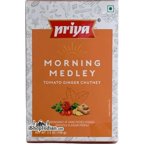 Priya Morning Medley - Tomato Ginger Chutney (3.5 oz pack)