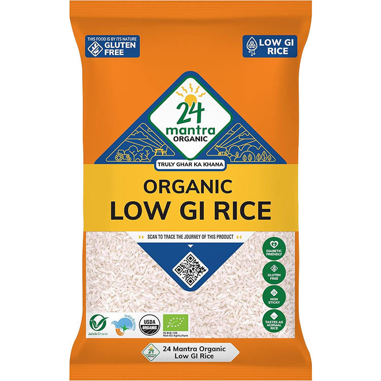 24 Mantra Organic Lo GI Rice - 10 lbs (10 lbs bag)