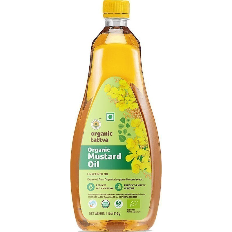 Organic Tattva Organic Mustard Oil (1 liter bottle)