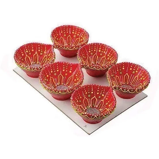 Rajdhani Diya - Pack of 6 (pack of 6)