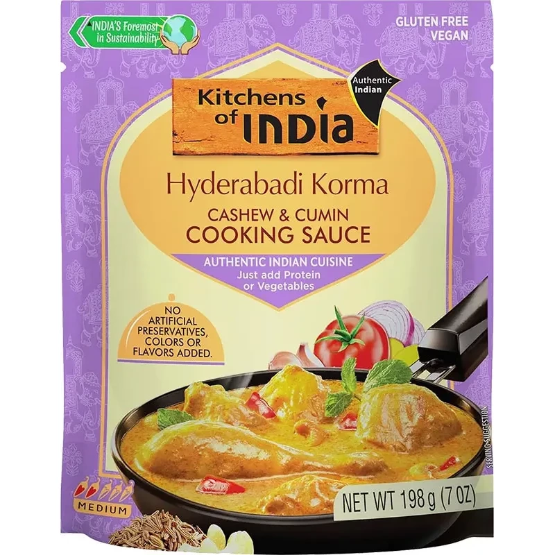 Kitchens Of India Hyderabadi Korma - Cashe & Cumin Cooking Sauce (7 Oz Pack)